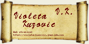 Violeta Kuzović vizit kartica